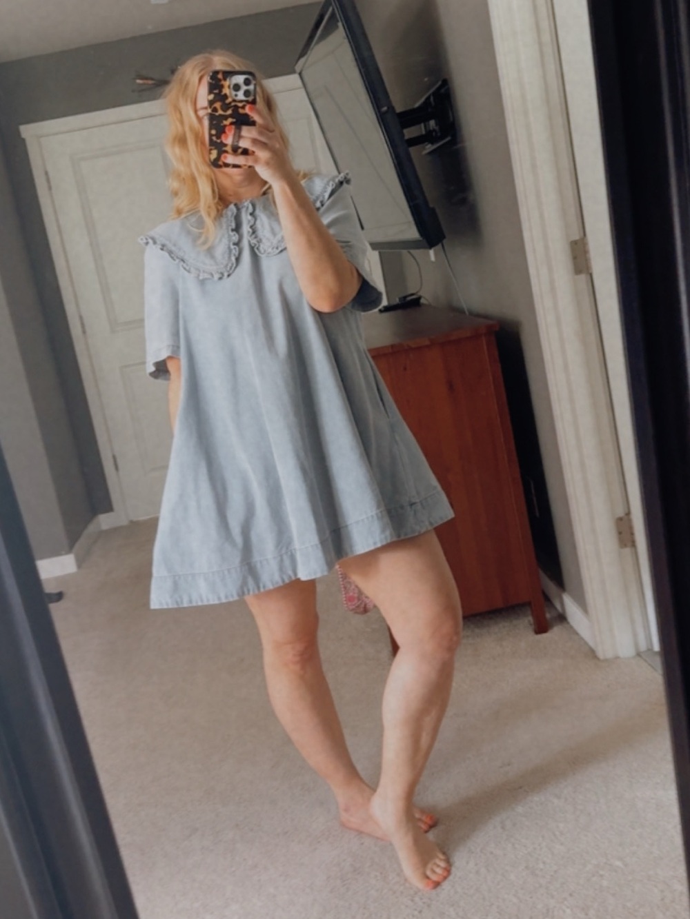 Amabelle by Mable Light Wash Denim Dress